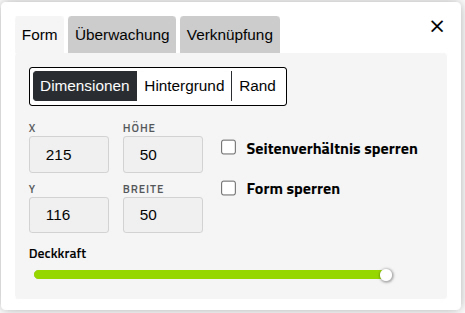 Dimensionen