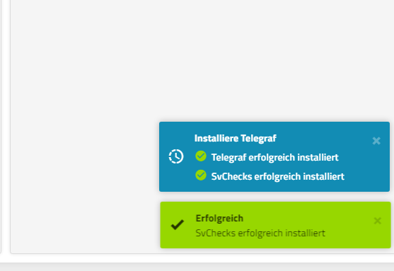 telegraf install message