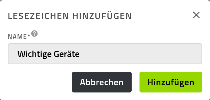 Lesezeichen erstellen