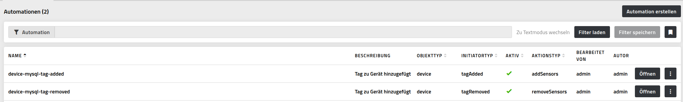 Automationen