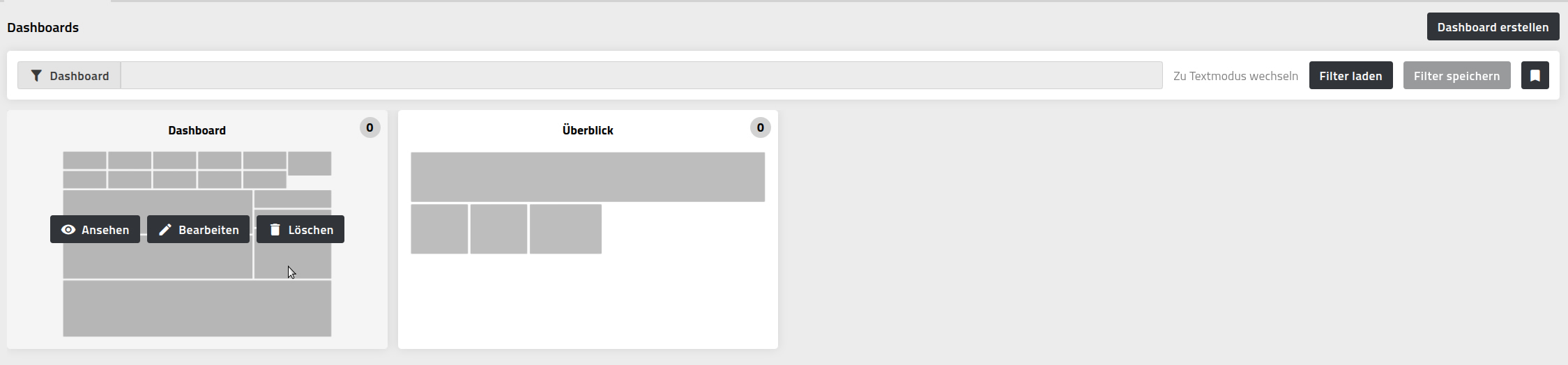 Dashboardliste